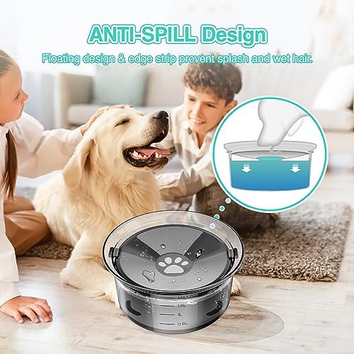 2l 70oz dog water bowl